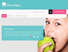 Tablet Screenshot of orto-dent.com